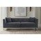 Armen Living Everest 90" Gray Fabric Upholstered Sofa with Brushed Stainless Steel Legs LCEV3GREY - alternate 2